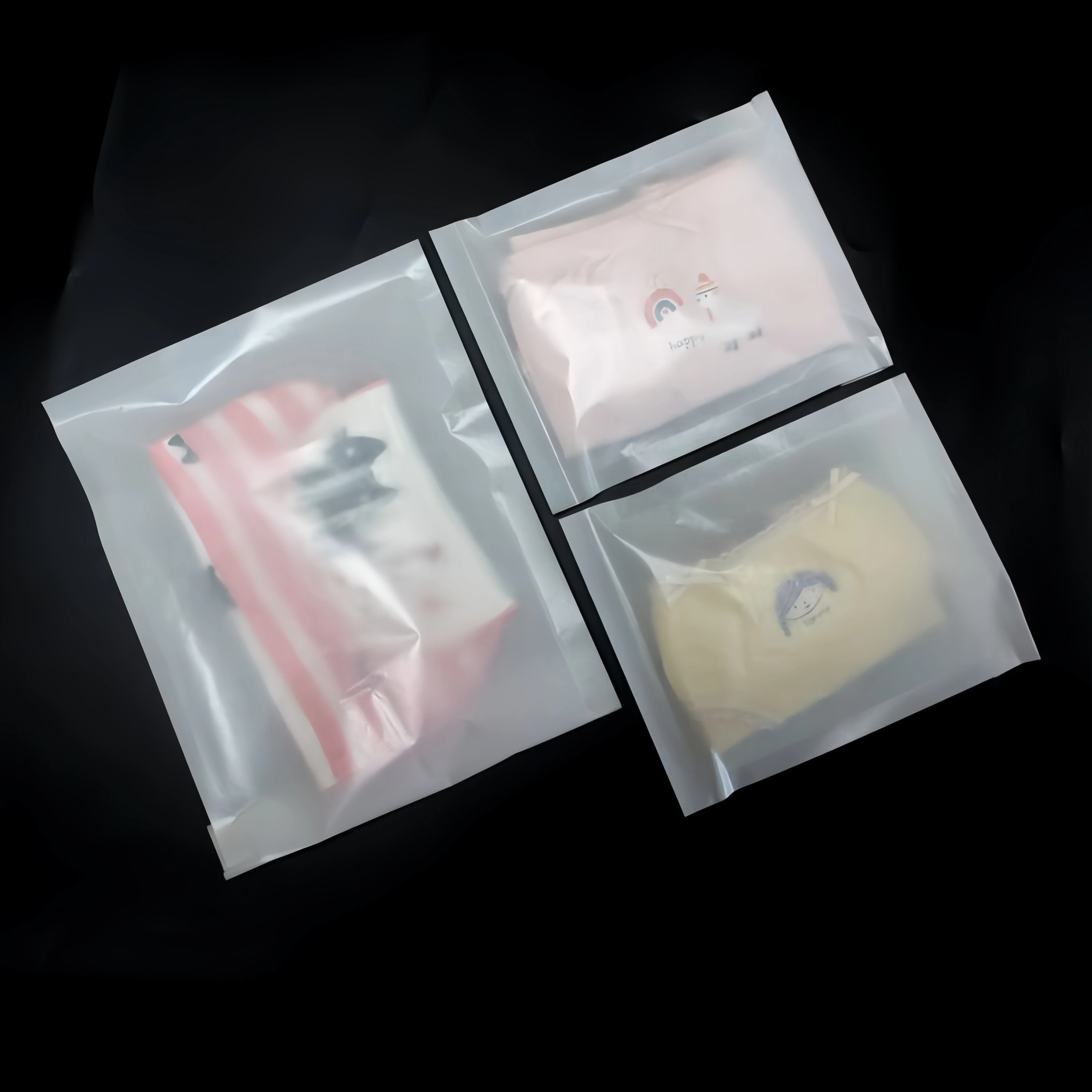 Eco-Friendly Biodegradable Self-Adhesive Semi-Transparent Bags