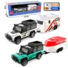 2.4G RC Car 1/64 Alloy Mini Remote Control Off-Road Car Model with Light Simulation Car Model Remote Control Toy Gift 2