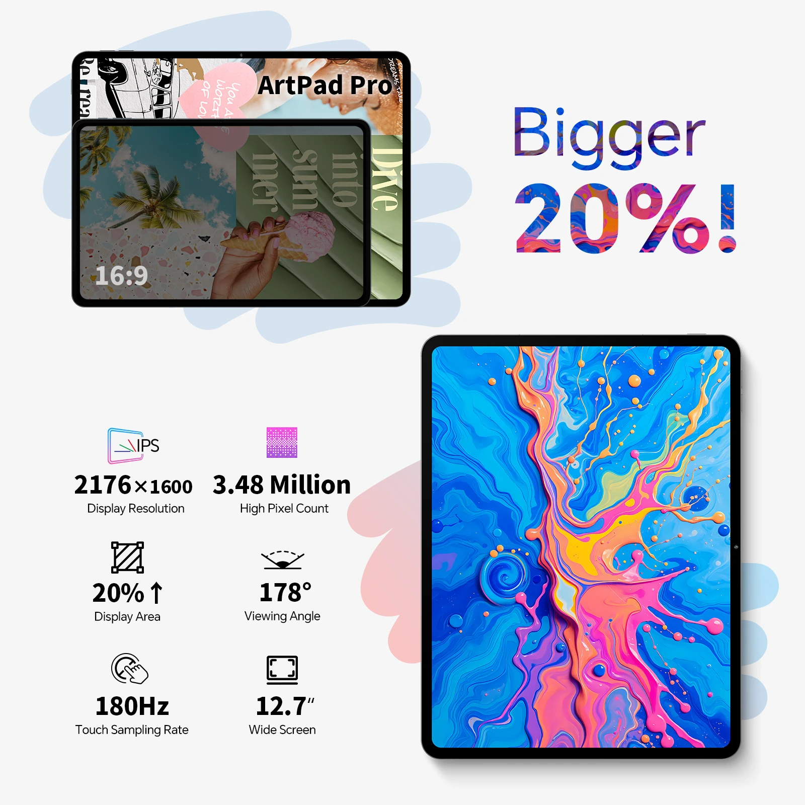 Teclast Artpad Pro 12.7-Inch Android 15 Tablet Helio G99 Artos