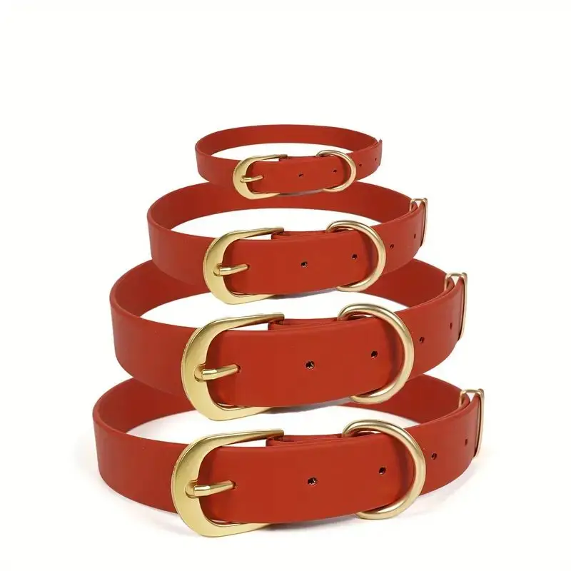 Durable Waterproof Dog Collar with Quick Release Buckle and Odor-Proof Design