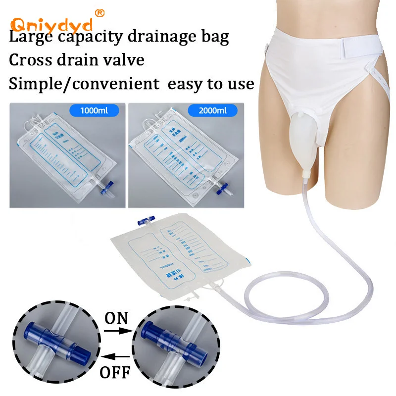 Urinary Collector Bag Urine Collector Elderly Urine Bag Bedridden Men and Women Urinal Paralysis Bed Leak-proof