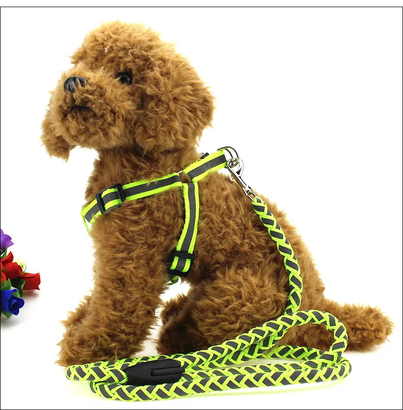 

Reflective Dog Breast Sling Pet Leash Cat Leash Dog Chain Sets Nylon Pet Traction Leash Cat Dog Collar Rope Cats Pet Supplies