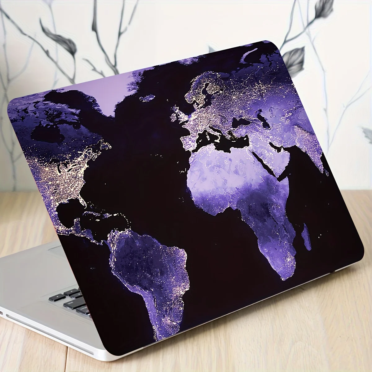 ملصق حاسوب جلد طبيعي قطعتين