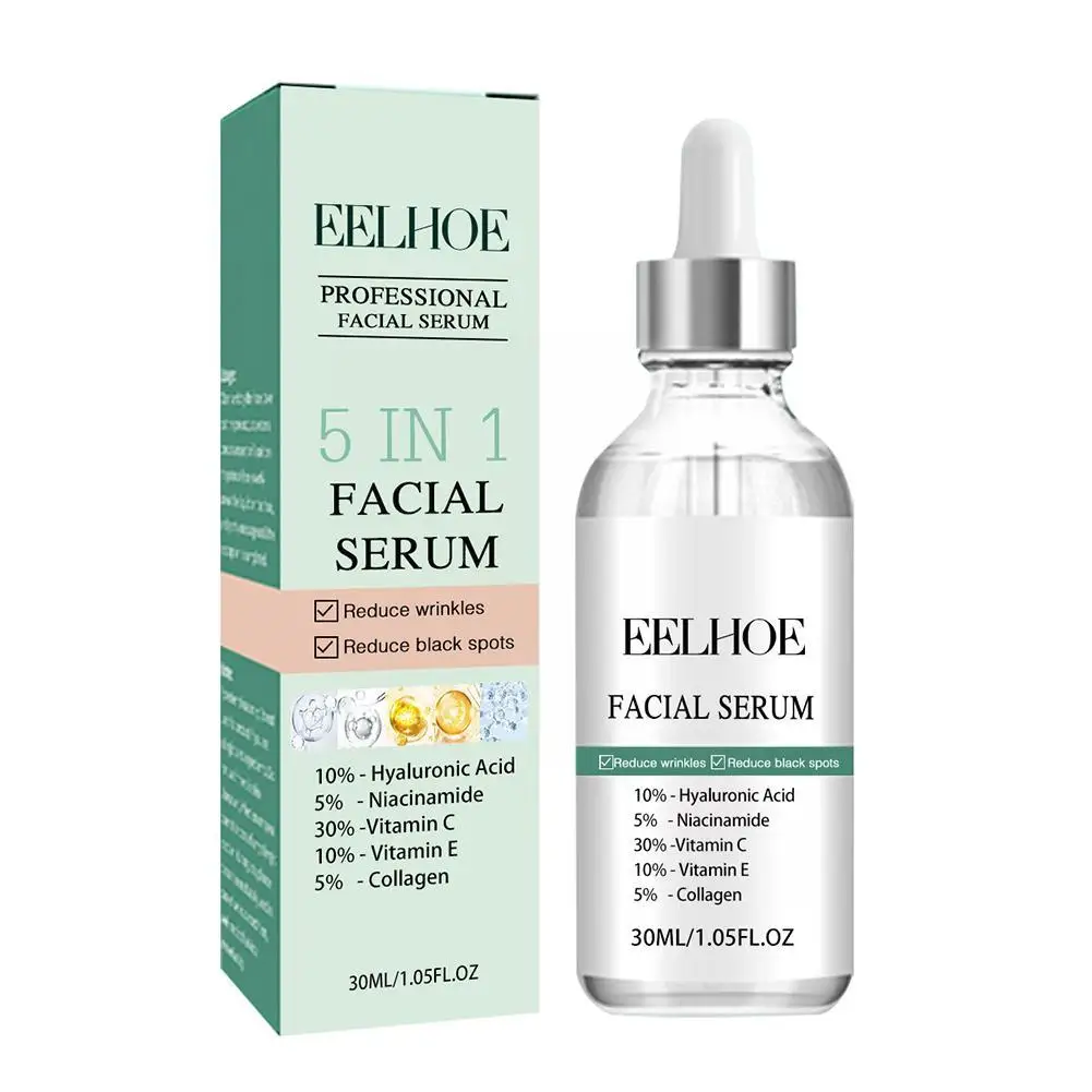 5-in-1 Anti-Wrinkle Facial Serum To Remove Facial Wrinkles Fine Around The Eyes Neck Effective Crow's Wrinkl Feet Lines W9L0