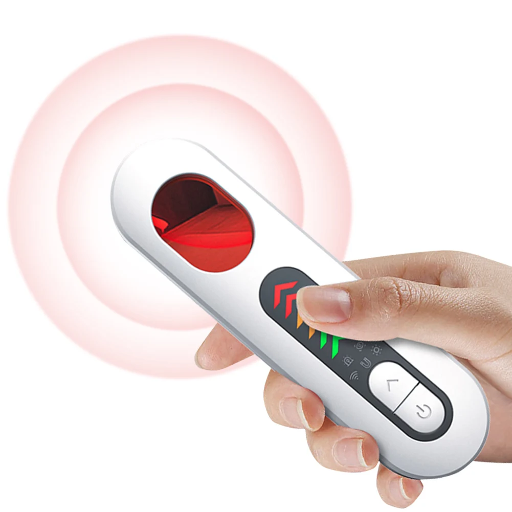 Bug Detector Electronic Sweeper 5 Levels Sensitivity Wireless Signal Scanner Rechargeable Wiretapping Finder Security Protection