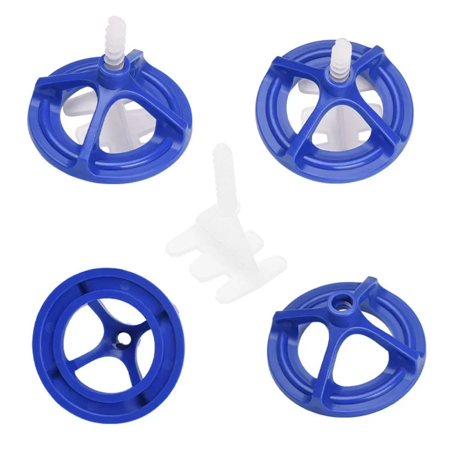 Tile Leveling Tools 50/100PCS Spiral Ceramic Tile Leveling System Tile Leveler Spacer Baseplates for Laying Wall Floor Fixing Construction Tool Tile Spacers Tile Leveling Clips