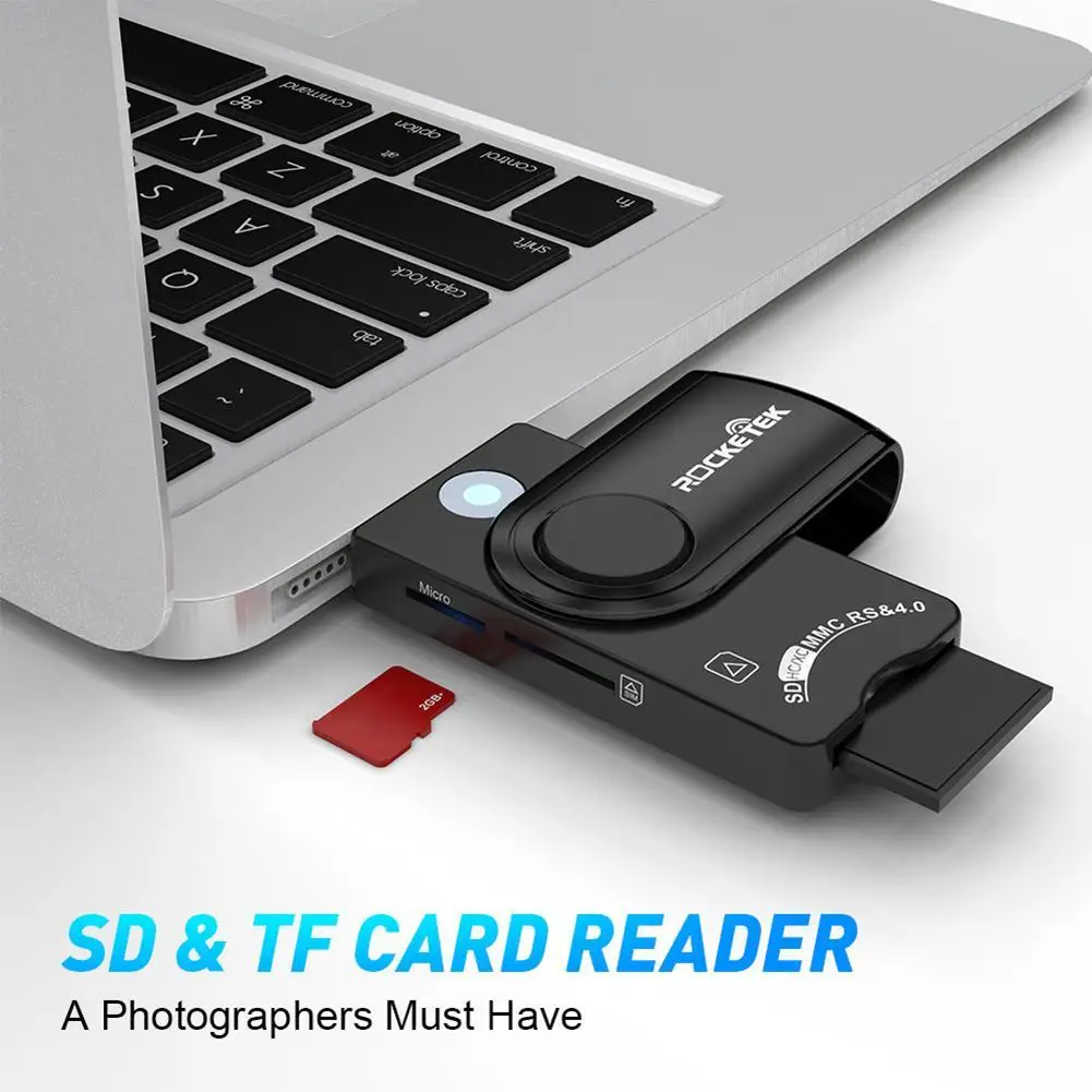 USB 2,0 устройство для чтения смарт-карт SIM-карт TF смарт-кардридер адаптер флэш-карта памяти Rocketek CR310