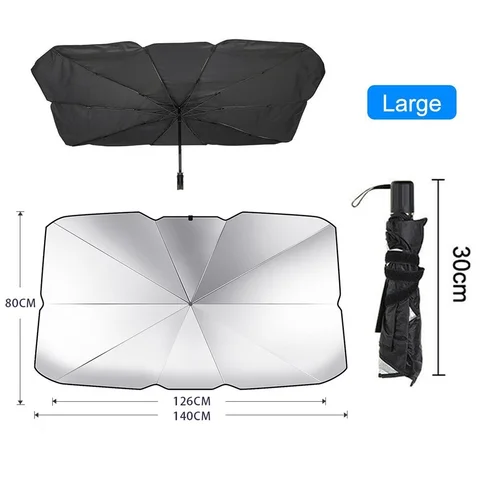 Sunshade Interior Front Window Sun Shade Cover UV Protector Sun Blind Umbrella SUV Sedan Windshield Protection Accessories