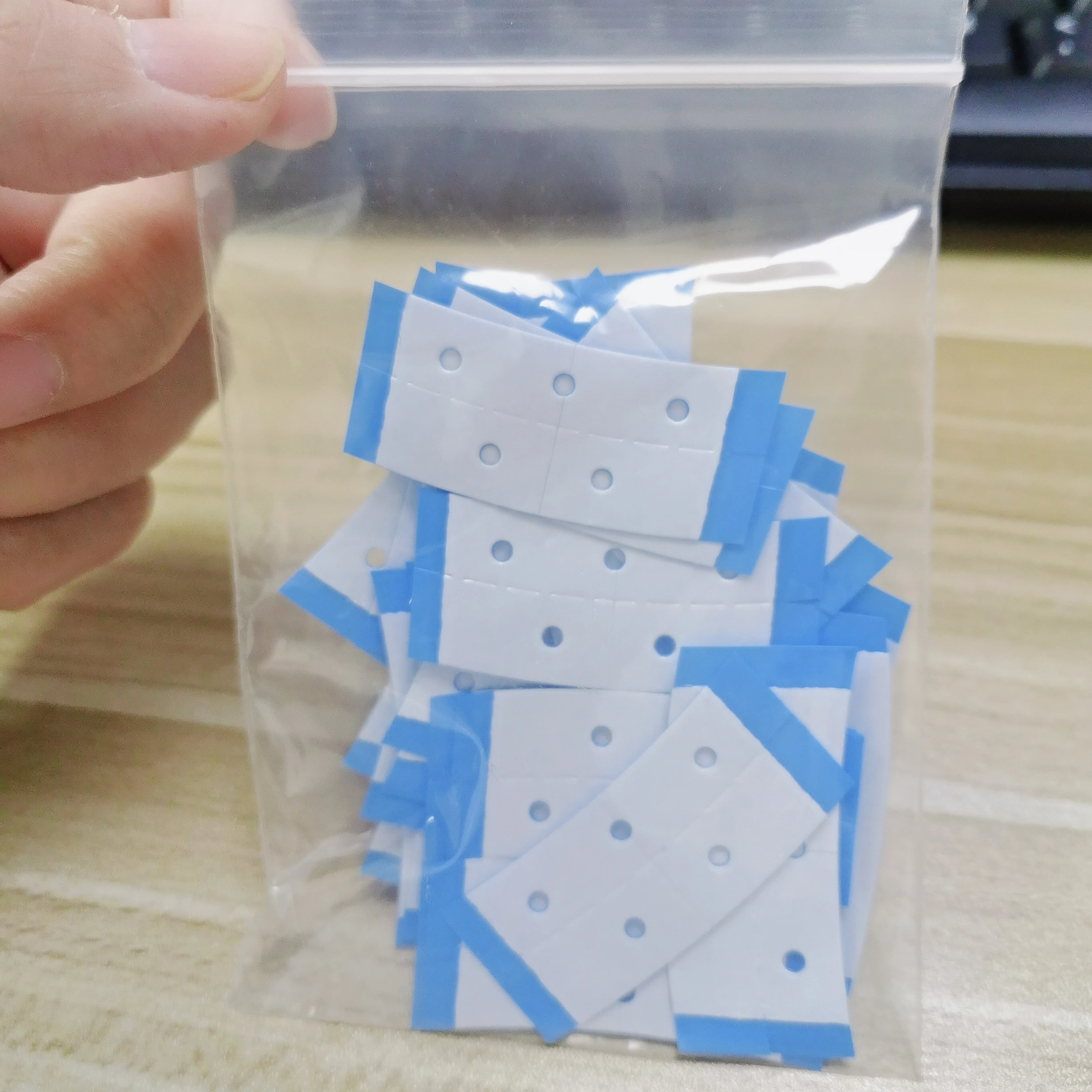 36pcs/lot Waterproof Transparent Double Sided Adhesive Tape WIth Small Holes Hair Tape Wig Toupee Hair Piece Tape 5