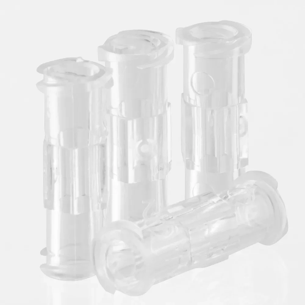 Disposable Plastic Material connector Luer Syringe Coupler Connector Double Helix Design Leak Proof Female to Famale Adapter