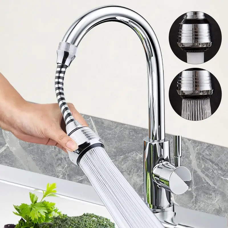 Universal Kitchen Faucet With Sprayer Adjustable 360 Rotatable Kitchen Faucet Sprayer For Sink Bathroom Flexible Faucet Spray