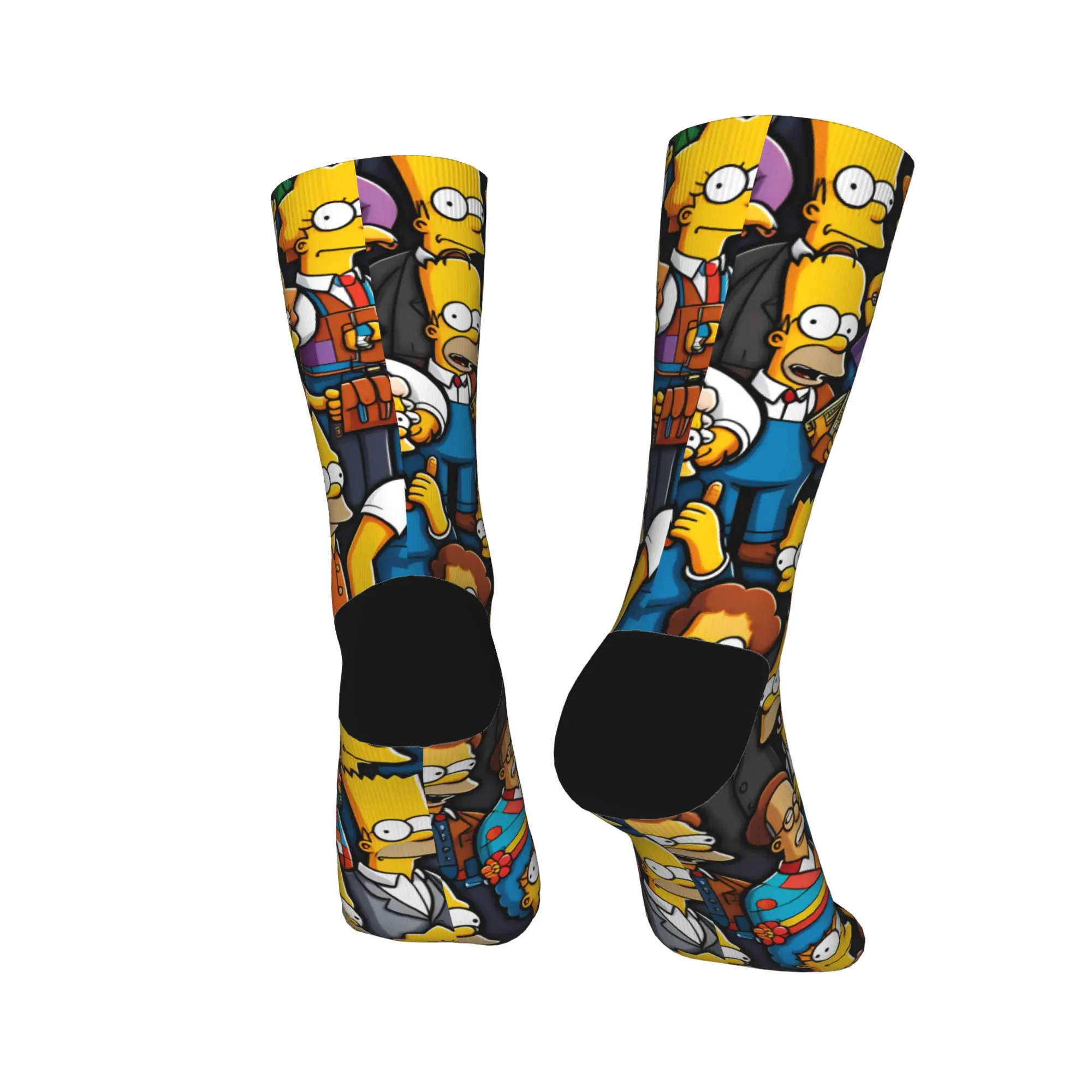 Whimsical Cartoon Character Crew Socks - Autumn Fashion Non-Slip Sports Socks