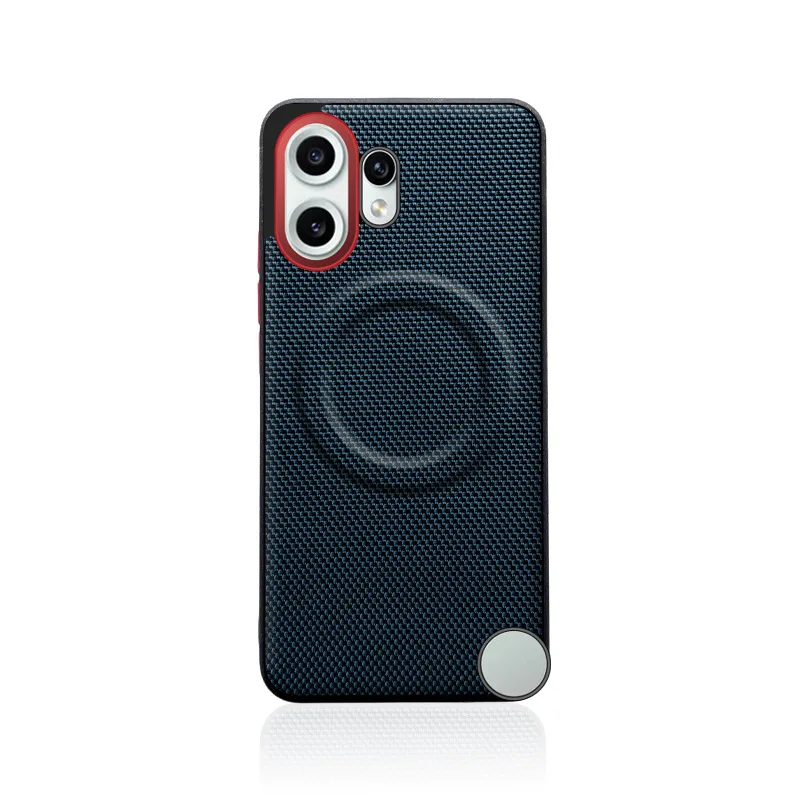 Luxury PU Leather Magnetic Protective Back Cover, Shockproof Bumper