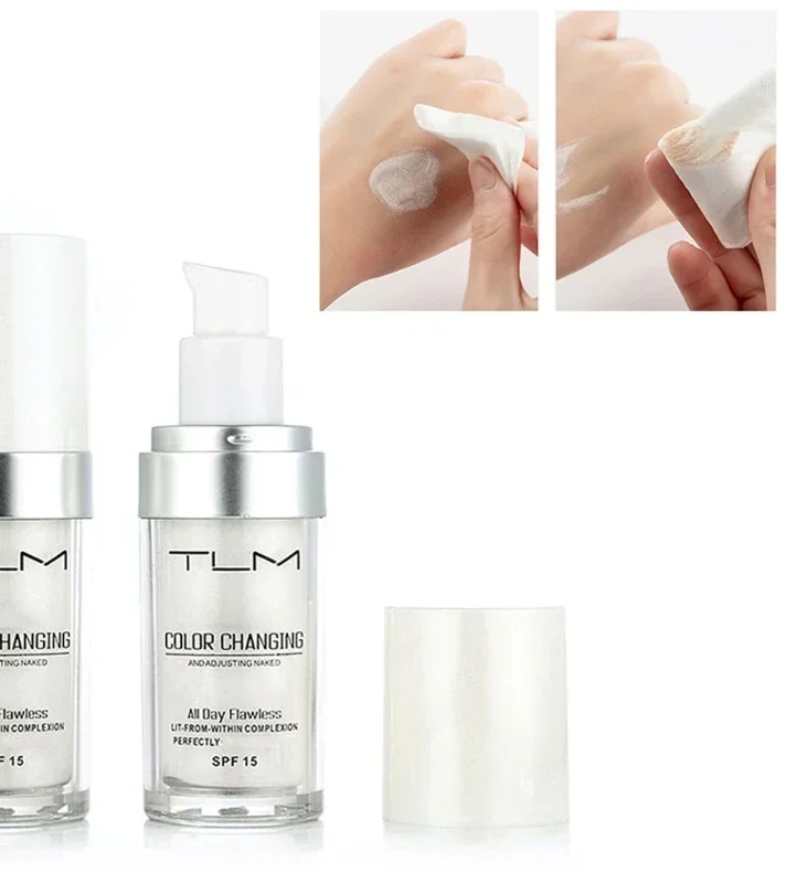 30ML TLM Foundation Color Changing Makeup Base Nude Face Full Cover Matte Concealer Long Lasting Make Up Liquid Foundation Cream 6