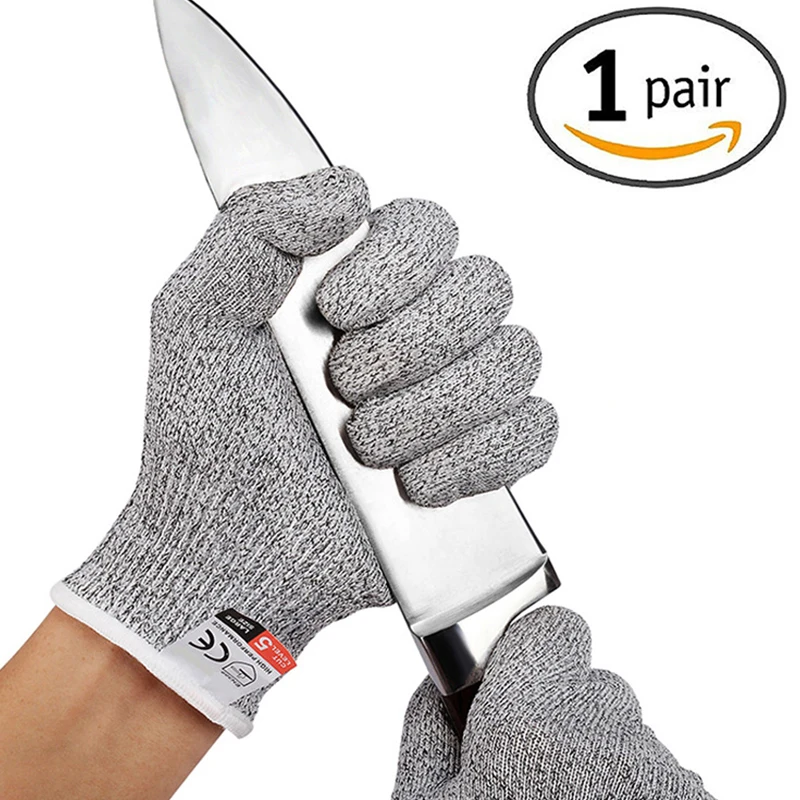 

HPPE Level 5 Safety Anti Cut Gloves High-strength Industry Kitchen Gardening Anti-Scratch Anti-cut Glass Cutting Multi-Purpose