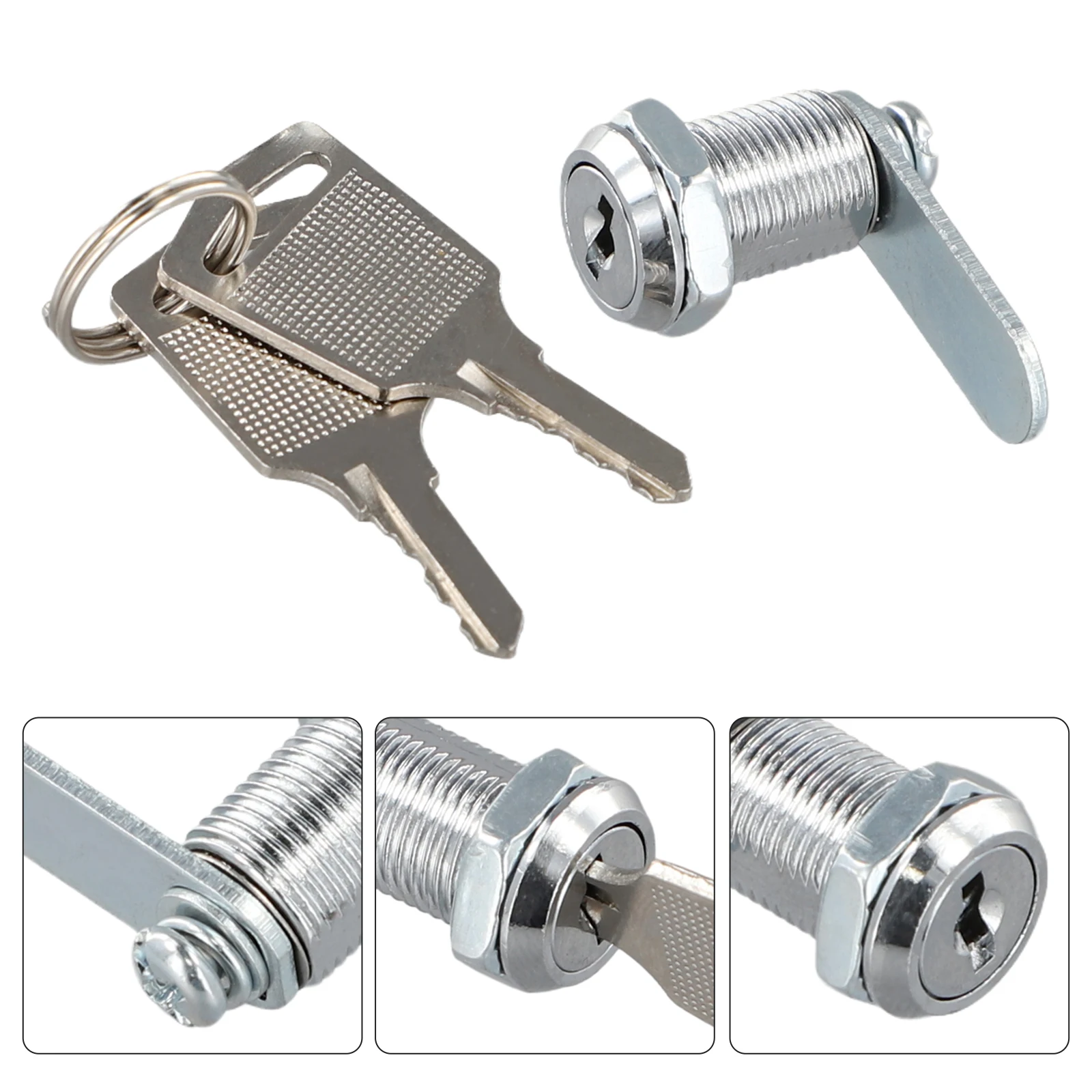 Drawer Furniture Drawer Lock Locks Hardware Security Furniture Lock Security Locks Silver Stainless Steel 12mm Cupboard Locker