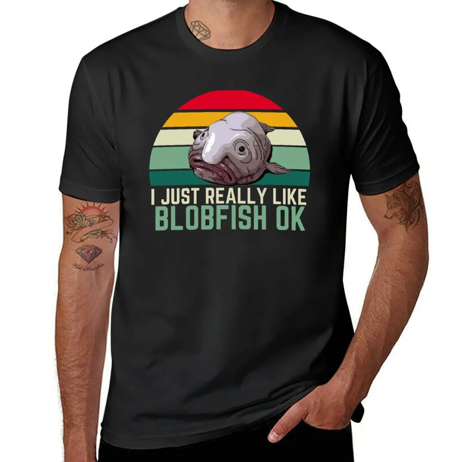 I Just Really Like Blobfish OK, Love Blobfish T-Shirt vintage blanks aesthetic clothes oversizeds mens vintage t shirts