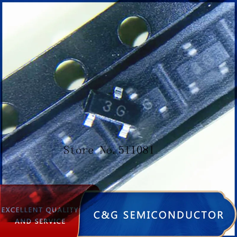 100pcs transistors kit bjt transistor BC857C SMD Triode Transistor 3G 0.1A/45V SOT23