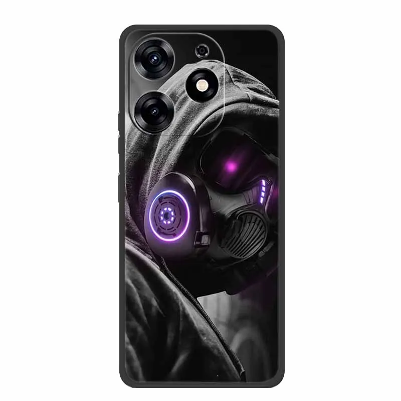 Sleek Black Silicone Soft Phone Case - Durable and Stylish Back Cover Shell