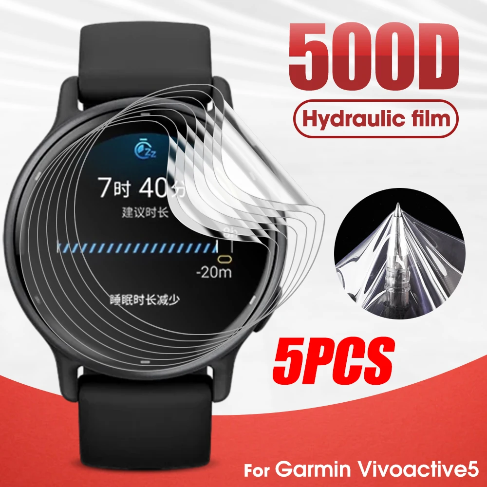 

1/5Pcs Soft Hydrogel Film for Garmin Vivoactive 5 Protective Films HD Screen Protector for Vivoactive5 Smartwatch Accessories