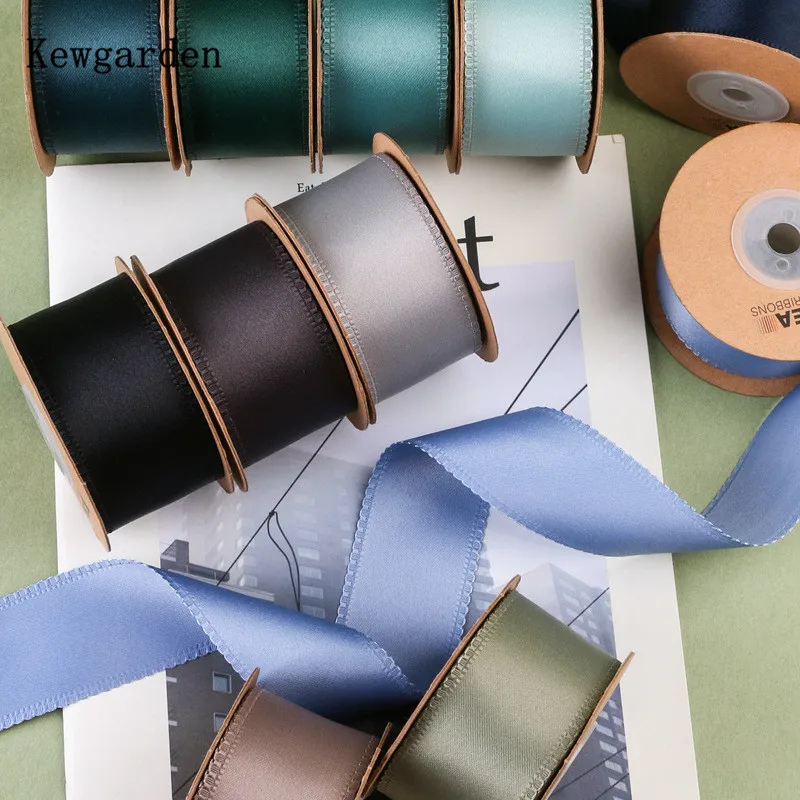 

Kewgarden яркая шелковая лента, одежда, обувь, цветы, материал «сделай сам», бант, аксессуары для волос, Оптовая продажа, 50 ярдов