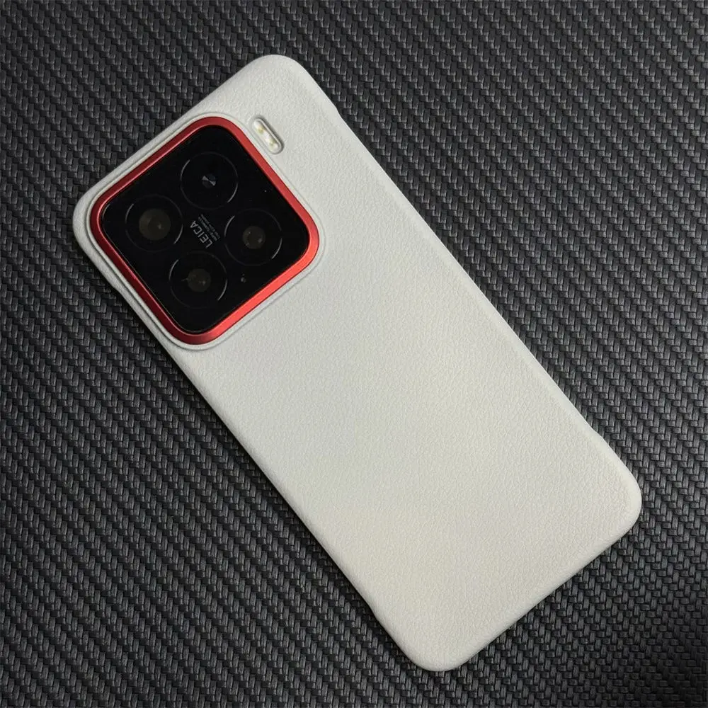 Luxury Leather Ultra-Thin Shockproof Bumper Case - Borderless Back Cover