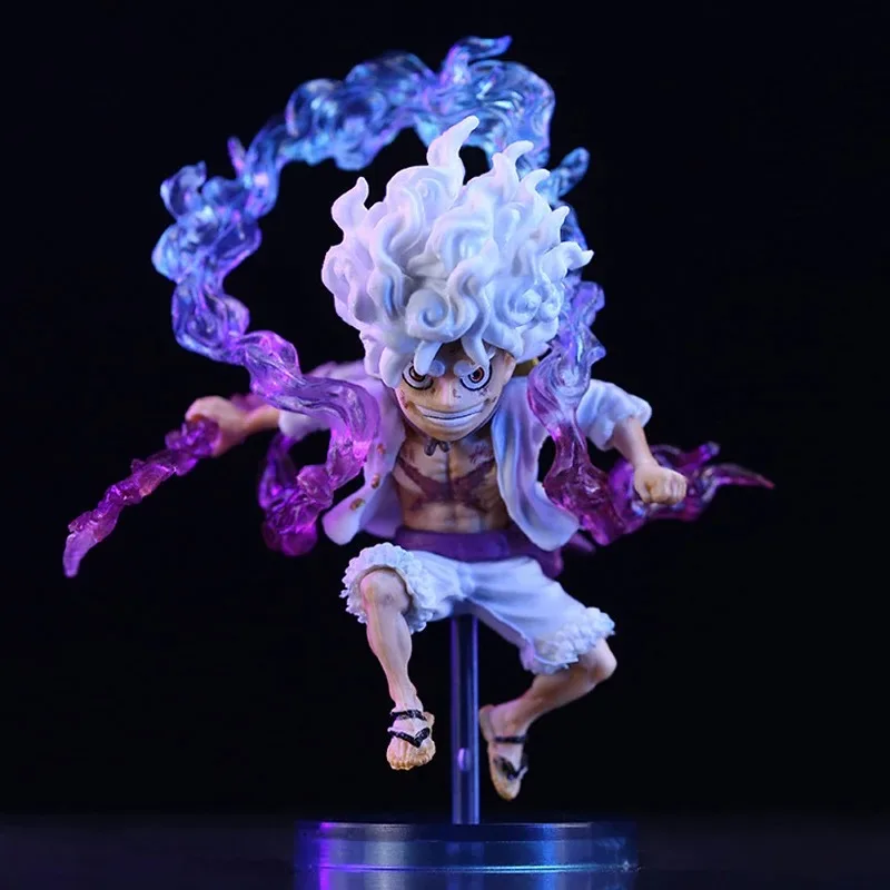 

10cm Mini Anime One Piece Battle Luffy Gear 5 Action Figure Nika Statue Anime Figurine Pvc Model Doll Collection Toy Gift Kids