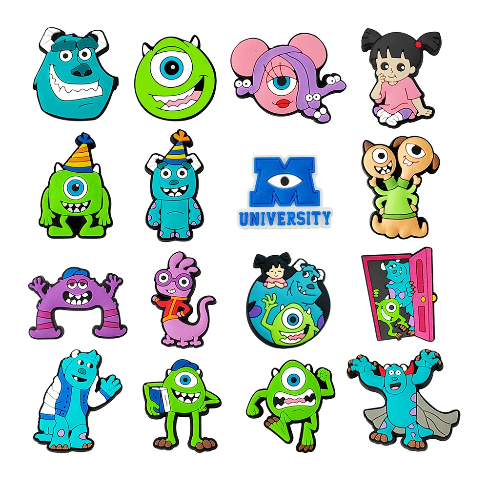 MINISO Disney Sanrio Series Shoe Charms Cartoon halloween Shoes Decoration Accessorie Buckle Fit Clog Sandal Wristband Kid Gift shoe charms shoe decorations