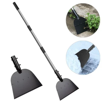 Garden Cleaning Shovel,  54" Portable Adjustable Handle Weed Remove Ice Removal Tool Gardening Scraper Shovel for Digging