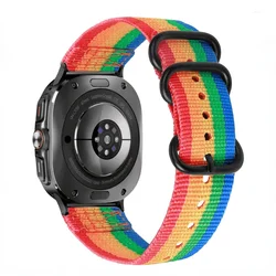 Premium Nylon Sport Wristband for Smartwatches - Comfortable and Durable Strap (Rainbow colors)