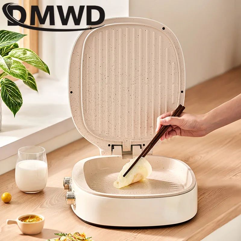 Electric Baking Pan 33cm Enlarged Baking Tray Double-sided Heating Skillet Crepe Maker Ceramic Non-stick Coating Pancake Machine 4
