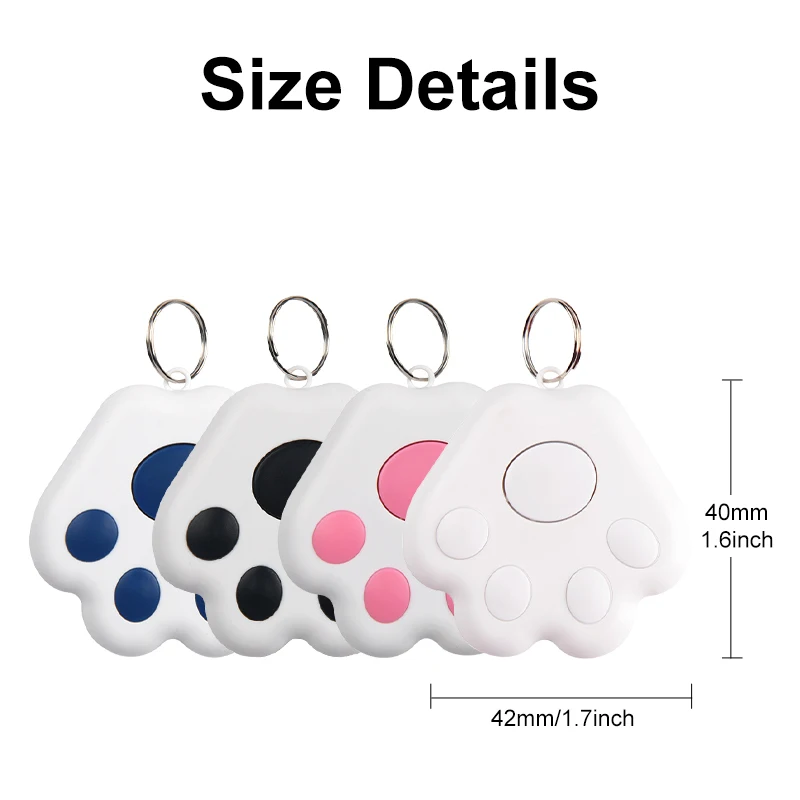 Smart Mini GPS Tracker Key Kids Bag Finder Dog Cat Pet Locator Bluetooth Tracker Device Anti-lost Reminder for IOS/ Android 6