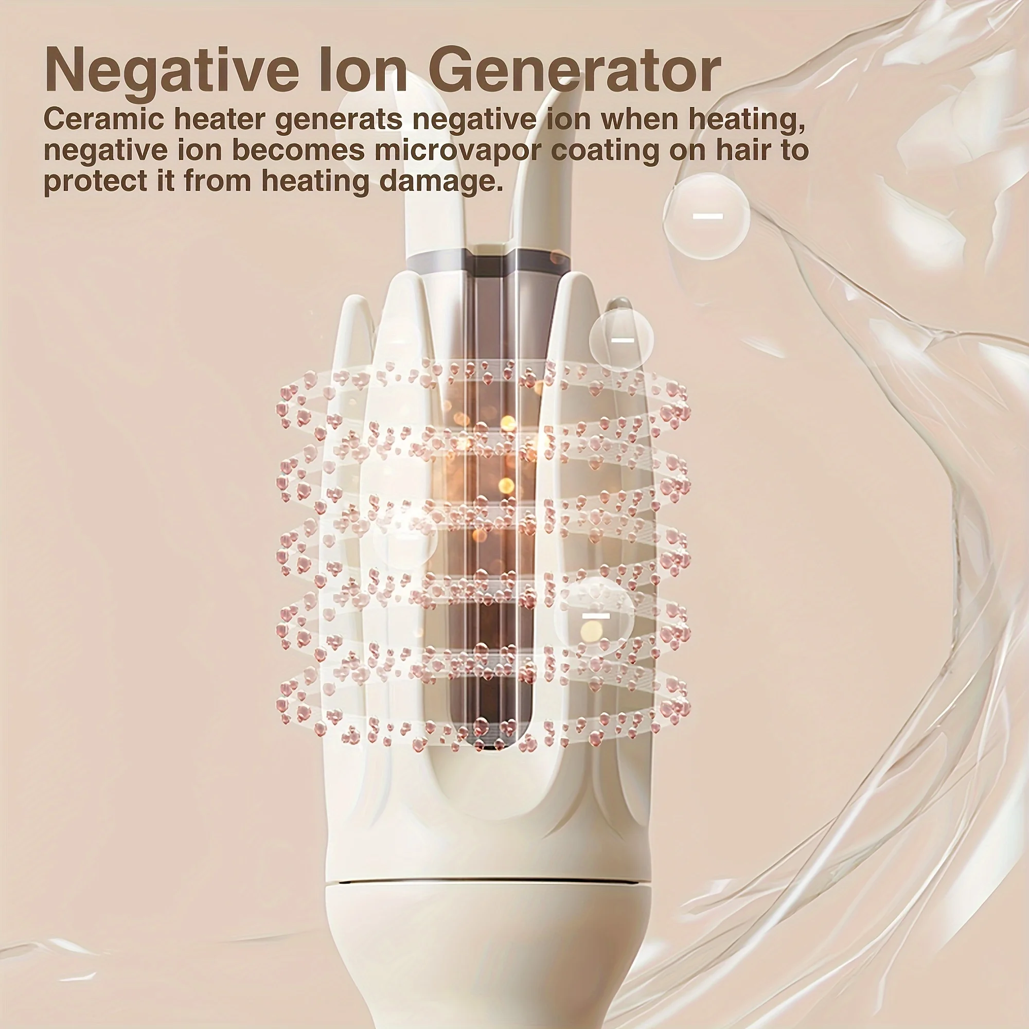 Automatic Hair Curler, 28mm Barrel, 4 Temperature Modes, Negative Ion Generator, Smart Timer and Sensor, Auto Off for Safety 3