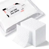 Makartt Lint Free Nail Wipes, AB Side Design Super Absorbent Cotton Pads 450PCS for Soak Off Gel Nail Polish Remover 1