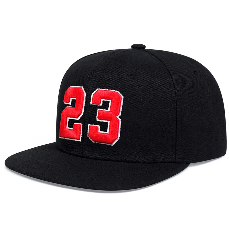 23 Embroidery Hip Hop Hat Outdoor Adjustable Travel Snapback Hat