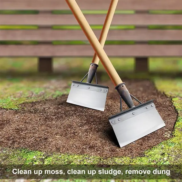 Rozsdamentes Acél Kerti Tisztító Lapátok Multifunkcionális Mangánötvözet -Lapáttal A Tereprendezéshez És Kültéri Munkákhoz - Image 2