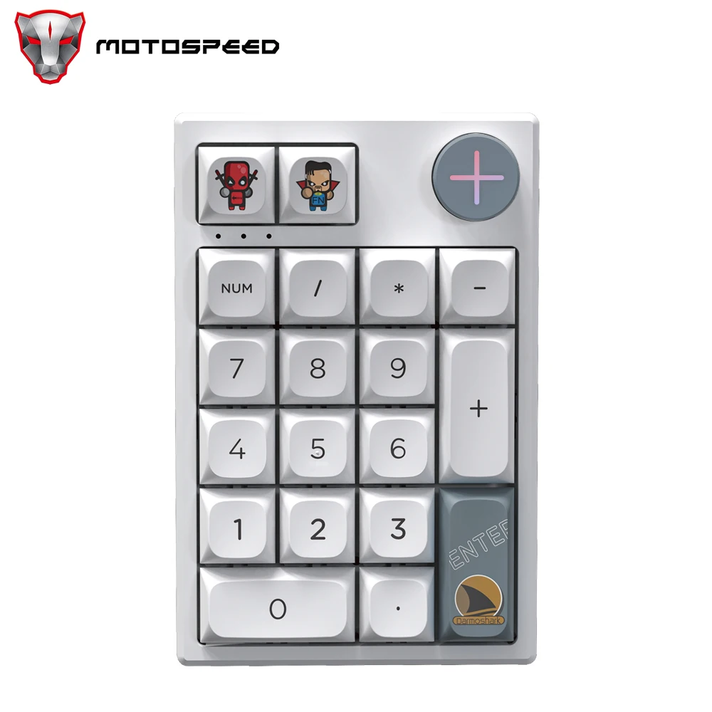 

Motospeed Darmoshark K3 Pro Bluetooth Wireless Numeric Mechanical Numeric Keypad Hot Swap 19 Keys Numpad Keyboard For Laptop