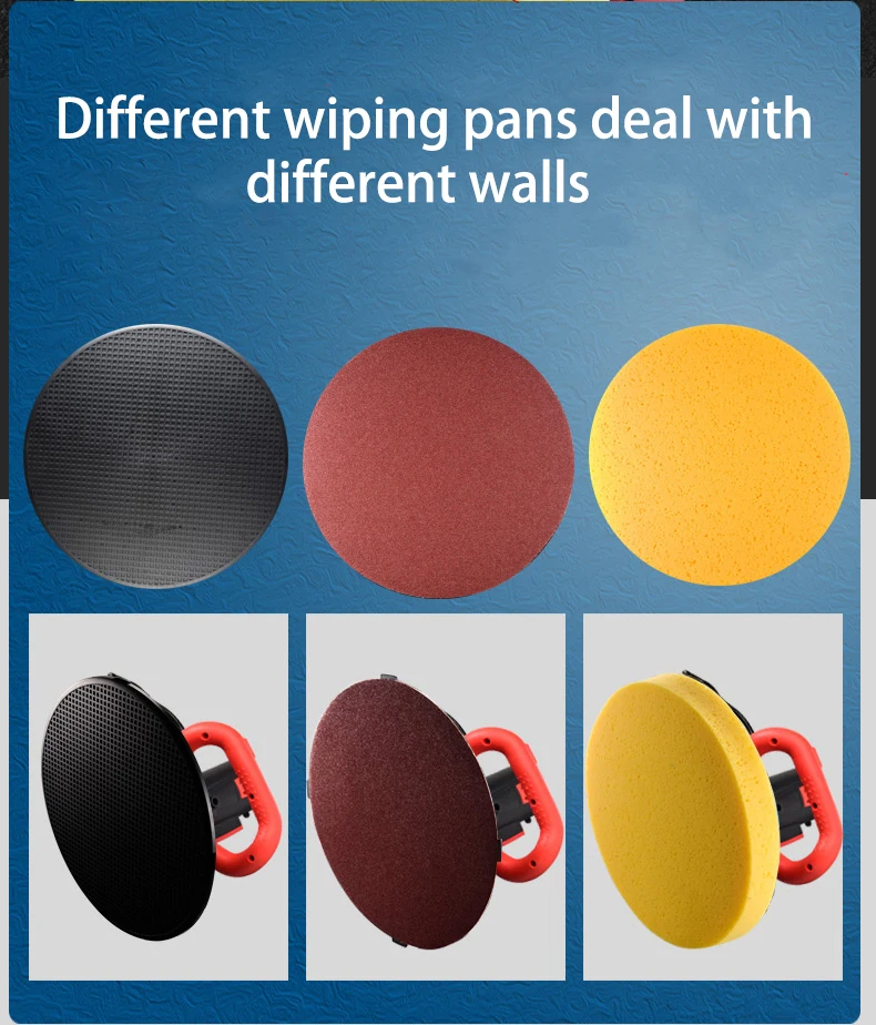 Portable Wall Smoothing Polisher Handheld Cement Mortar Plasterer Leveling Machine Power Trowel