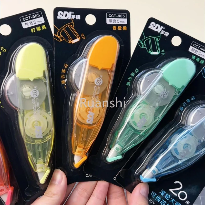 대만 SDI 롤러 대용량 교정 테이프, CCT-905 초등 및 중등 학교 코어 교정 테이프 교체, 20m