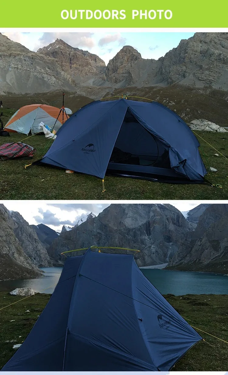 Naturehike Taga Outdoor Ultraleichtes Wanderzelt für 1–2 Personen, ultraleichtes, tragbares, regensicheres Campingzelt – Detail 10