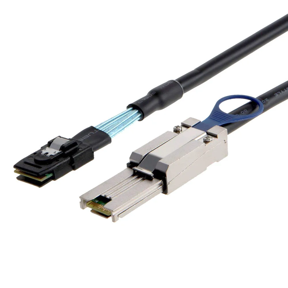 

External Mini SAS SFF-8088 to Internal Mini SAS SFF-8087 Cable, 0.5 Meter 1 Meter