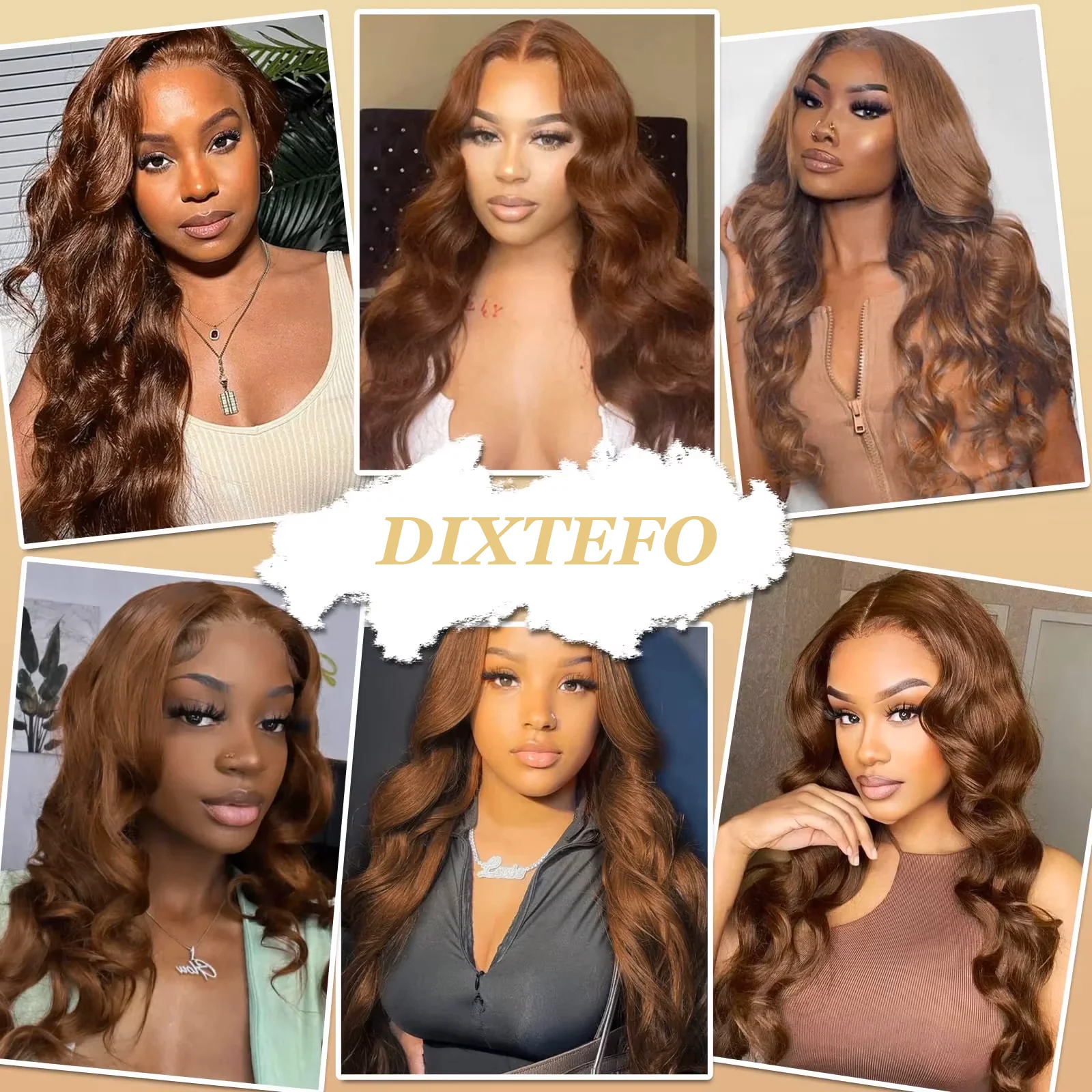 13x4 Chocolate Brown Body wave Lace Front Human Hair 200 Density 13x6 HD Transparent Lace Frontal Wig Brazilian For Black Women 4