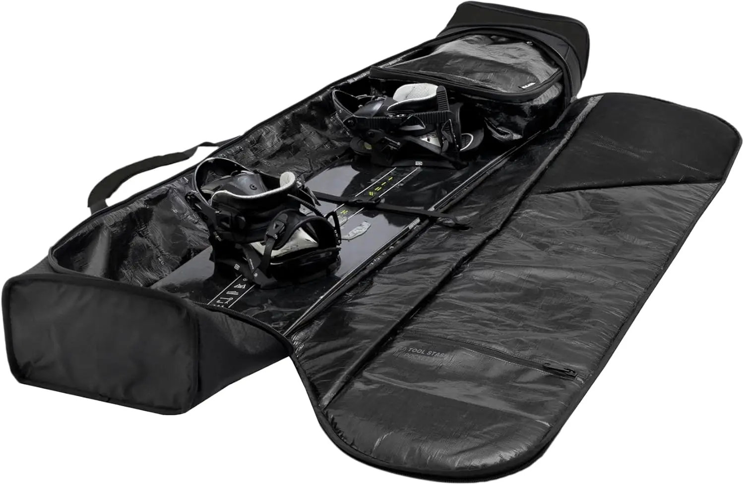 Padded Snowboard Bag-Snowboard Travel Bag with Internal Pockets for Snowboarding Gear