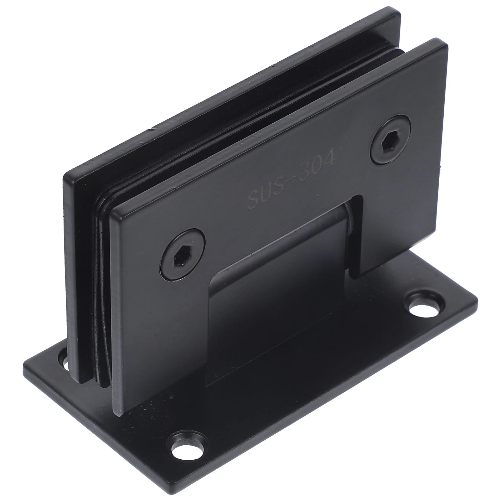 

Bathroom Clamp Hinge Glass Holder Sturdy Door Clip Stainless Steel Durable Accessory Shower