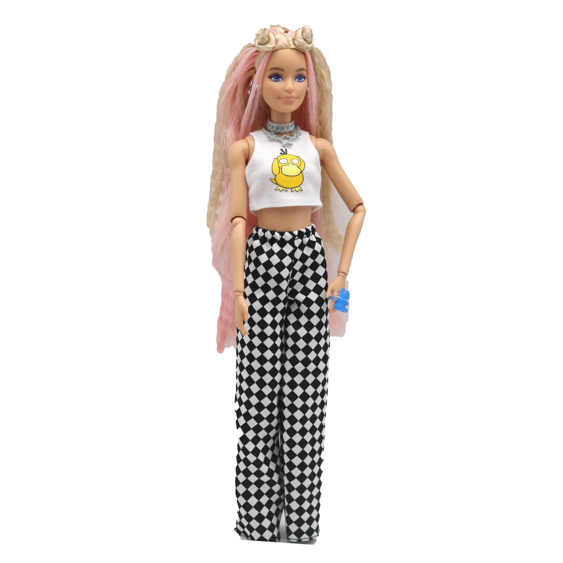 Fashion   Leather Outfit Set for 30cm BJD Barbie Blyth 1/6 MH CD FR SD Kurhn Doll Clothes Girl Figure Toy Accessories