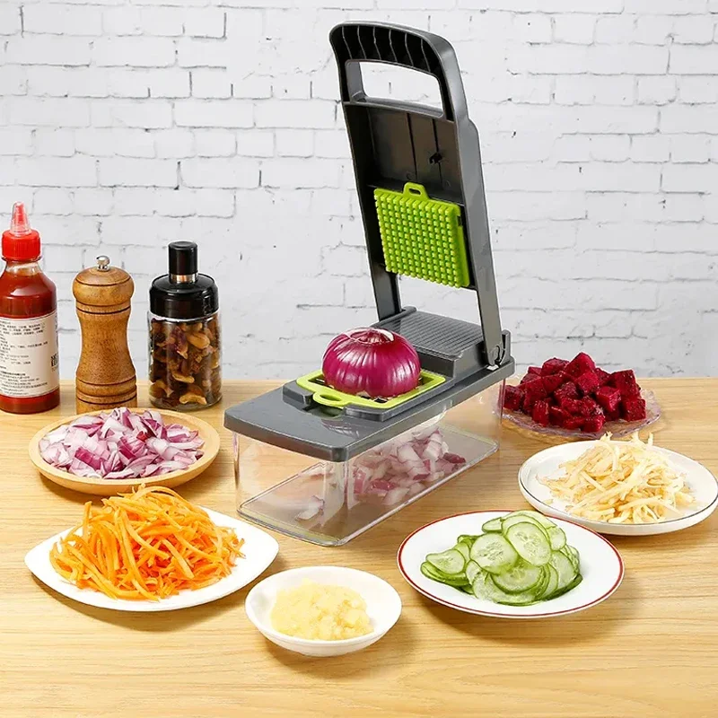 Vegetable Slicer Dicer Cutter Shredder Onion Chopper 14/16 in 1 Food Grate Kitchen Tool