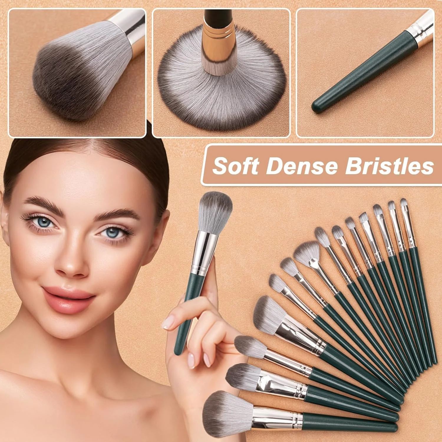 Professionelles Make-up Pinsel Set Für Gesicht Und Augen_voghion.com