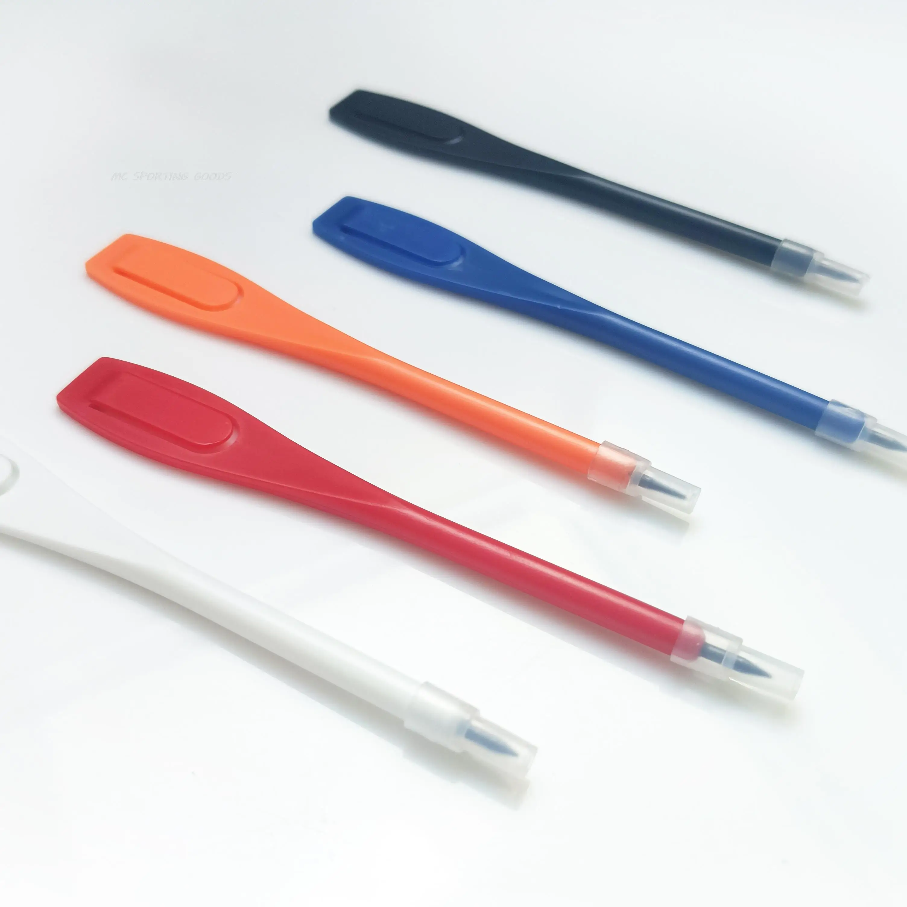 5pcs Golf Scoring Pens,Golf Pencils Mixed Colors Plastic Golf Pencil,Convenient to Carry,can Easily Clip on Clothes or Bags 4