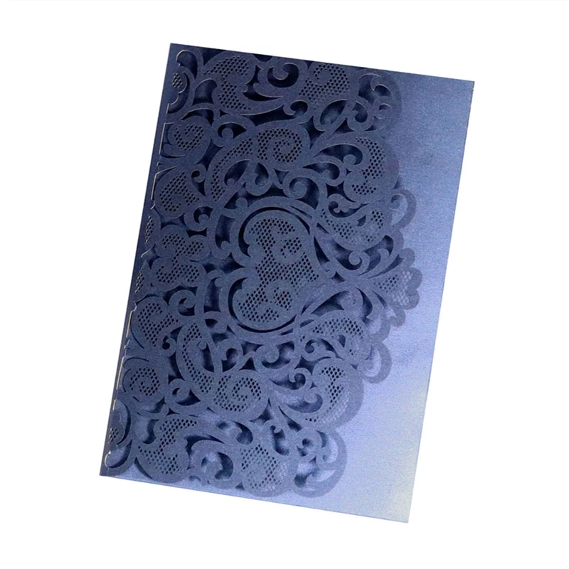 Laser Cut Wedding Invitation Cards Engagement Bride Groom Love Heart Invitations Marriage Supplies Luxury Greeting Card Envelope
