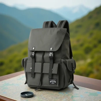 Fashion Waterproof Large Capacity Drawstring Backpack for Men Oxford Durable Travel College Student Laptop School Bag Bookbag 1